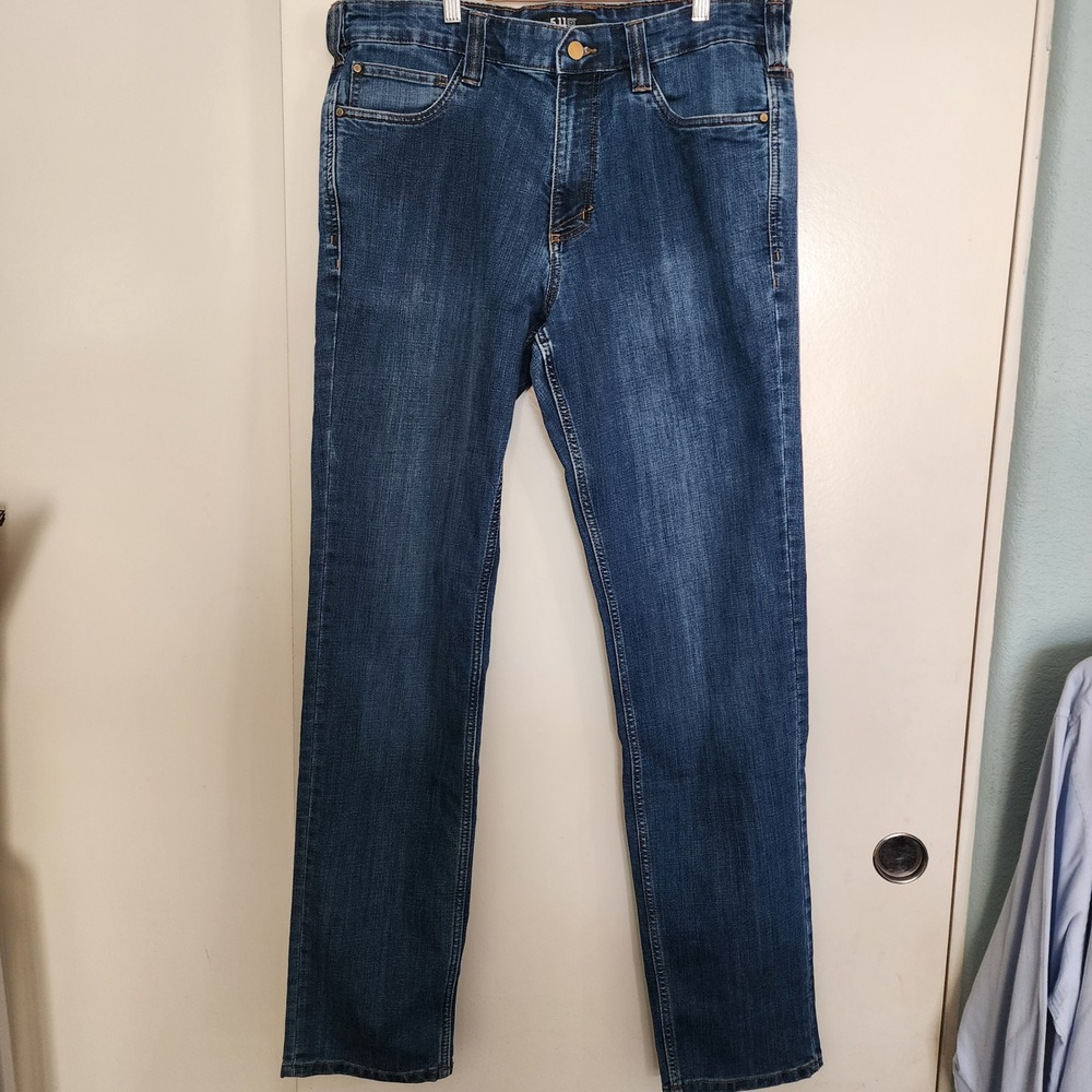 5.11 Tactical Defender-Flex Jeans Mens 36x36 Blue Excellent Straight Fit 74558